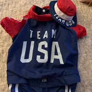 Team USA Dog Outfit with Hat